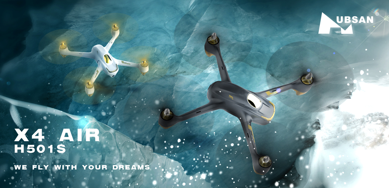 Drone Hubsan FPV X4 Air Black - H501S