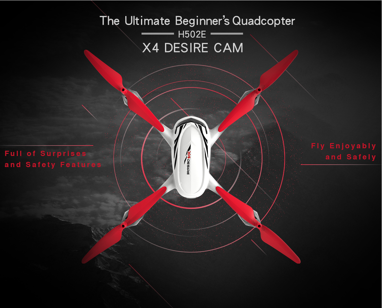 HUBSAN H502E X4 Desire Quadcopter with 720p HD Camera H502E B&H