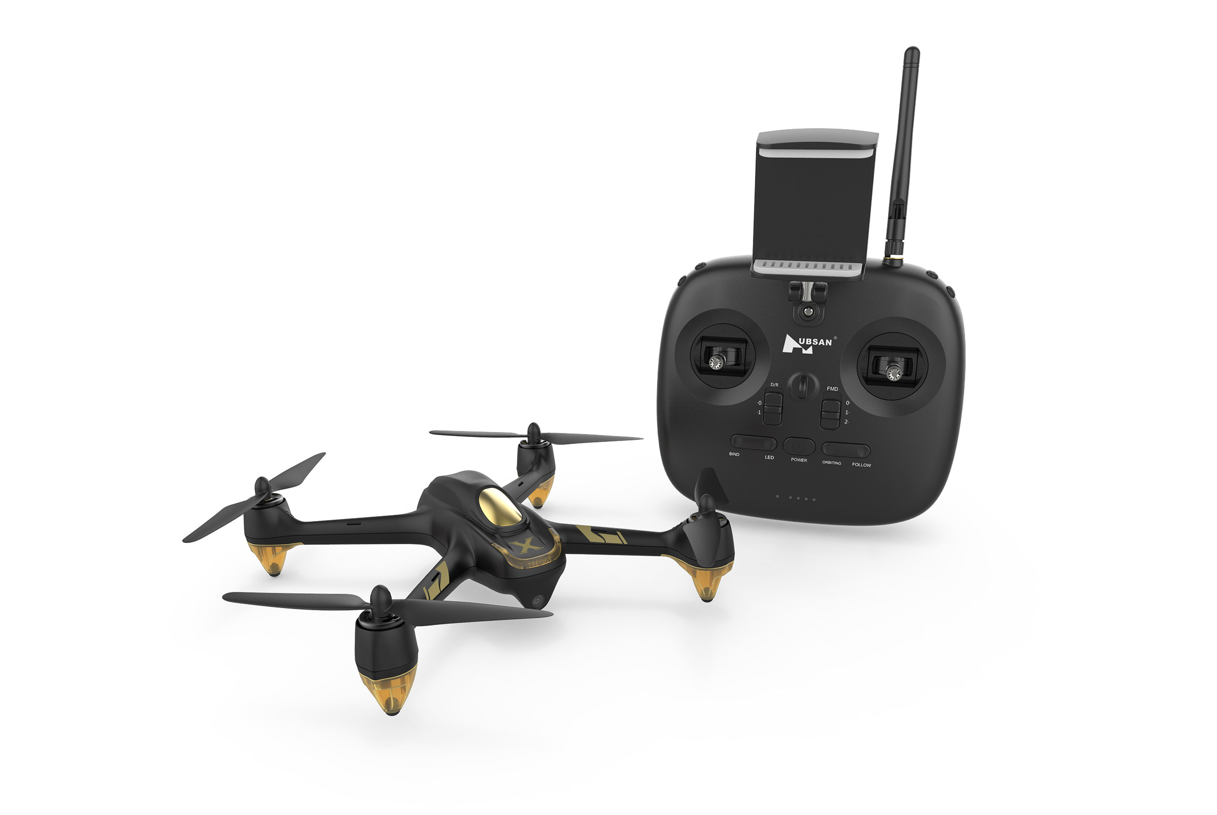 Hubsan X4 H501A Pro FPV Drone Brushless APP Quadcopter RTH GPS Follow Me+HT011A