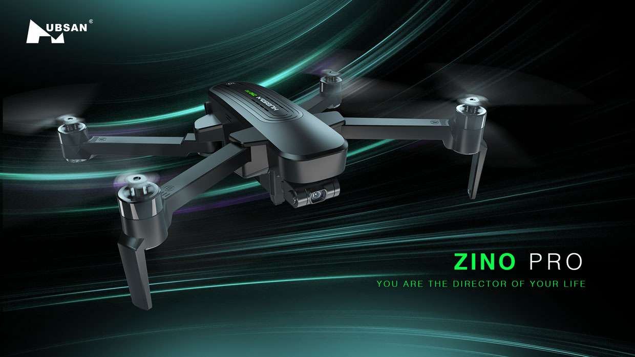 Drona Hubsan Zino Pro pliabila /rezolutie 4K UHD /Conexiune 5G / Transmisie live WI-FI / 4km / GPS / timp de zbor 24 min - iDrones.Ro