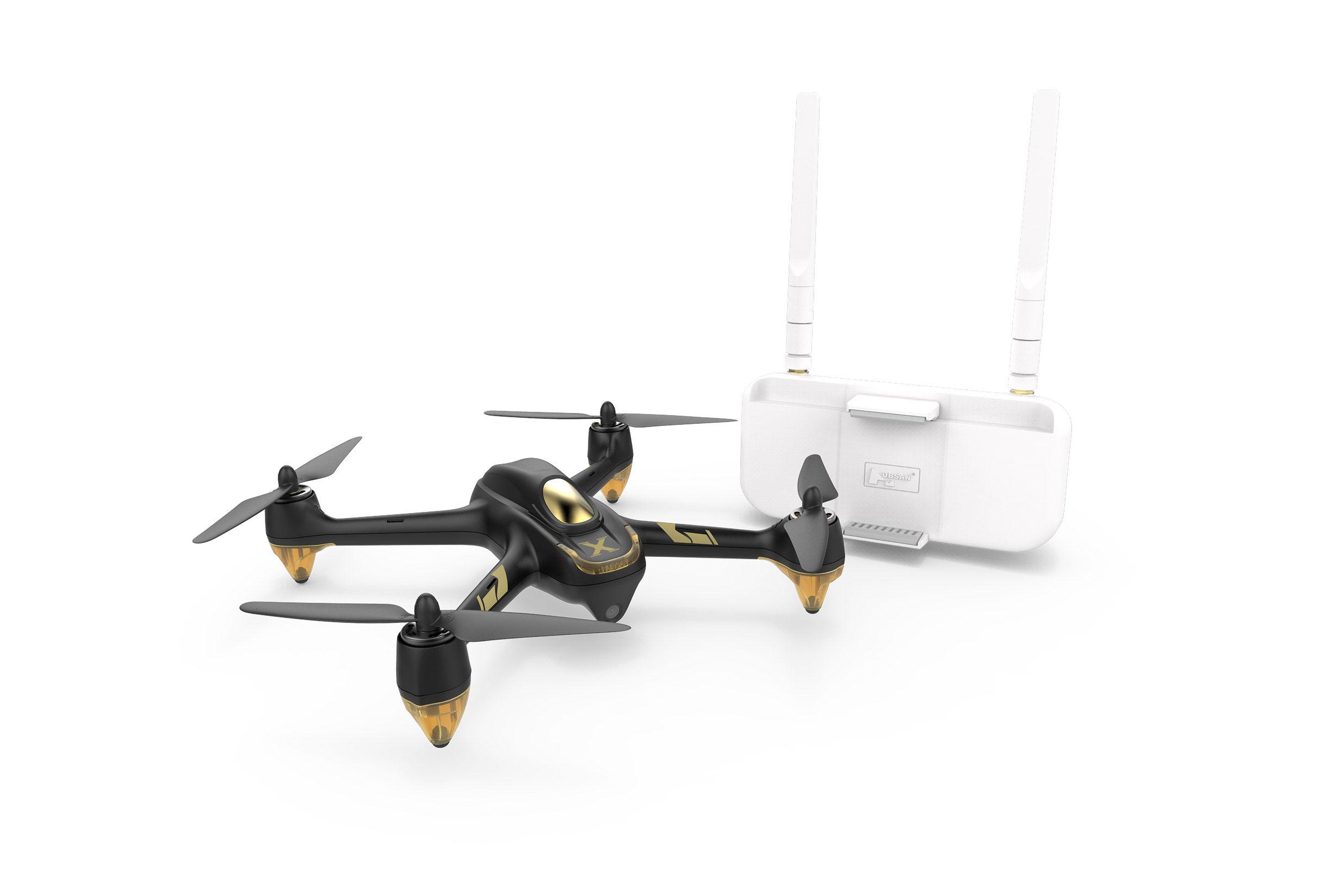 RTF-Drohne mit App-Steuerung HD-Kamera GPS, Hubsan X4 Star Pro Quadrocopter 