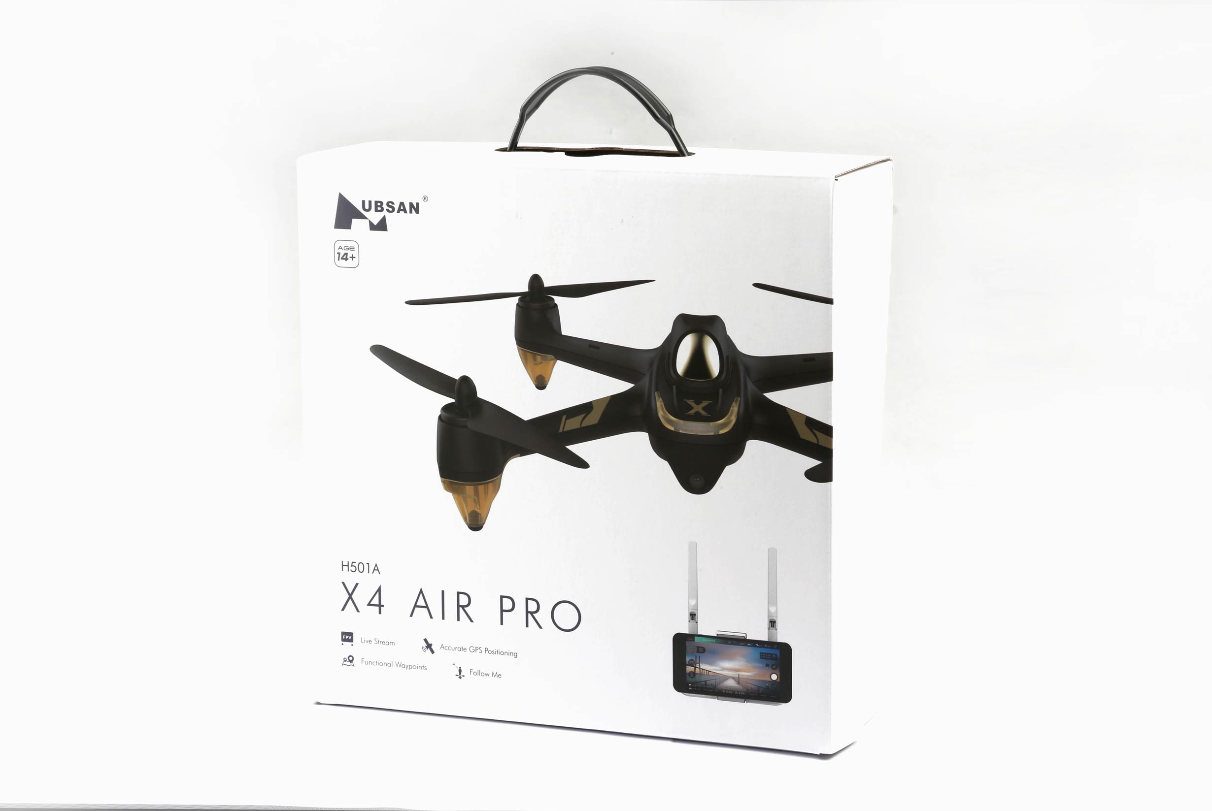 Hubsan H501A PRO Wifi Quadcopter Brushless FPV 1080P GPS Waypoint Drone Relay
