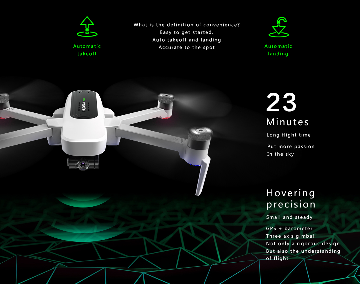 Hubsan Zino drone med 4K kamera
