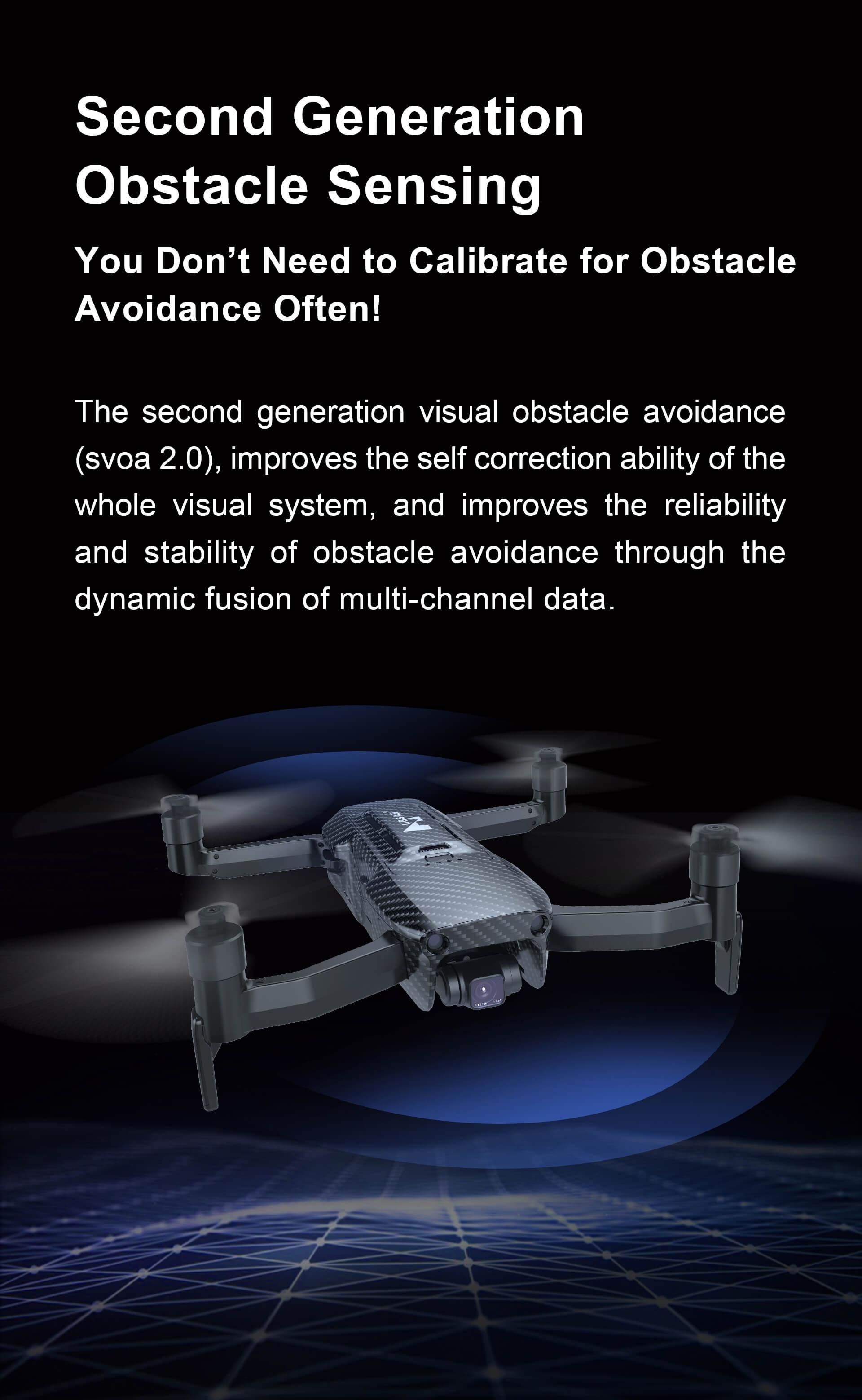 Hubsan ACE Pro Drone avec évitement d'obstacles, caméra 4K avec cardan à 3  axes, portée de transmission de 10 km, temps de vol de 35 minutes, 2 piles  avec sac de transport 